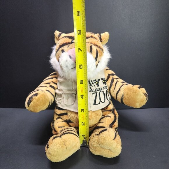 Vintage Wishpets Audubon Zoo New Orleans Tiger Vest Plush Stuffed Animal 2002 - Picture 7 of 8